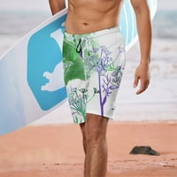 Кингке Одбор Шорцеви Машка Летна Мода Секојдневен Хавајски Стил Печатени Цветни Плажа Панталони Шорцеви