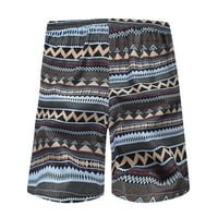 Шорцеви Мажи Летна Мода Секојдневен Хавајски Стил Печатени Цветни Панталони За Плажа Шорцеви