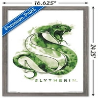 Волшебничкиот Свет: Хари Потер - Слитерин Илустрирани Куќа Логото Ѕид Постер, 14.725 22.375