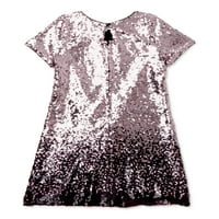 Trixxi Girls Holiday Ombre Allever Sequin Fuest, големини 7-16