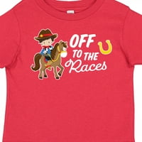 Инктастично исклучување на трките со каубој на коњски подароци маица за девојче девојче маица