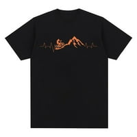 Off-road печатење маица со маица обични маички врвови трендовски