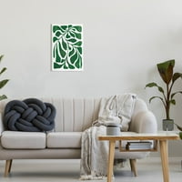 Апстрактни растителни лисја форми на ботаничка и цветна графичка уметност Нераспорен уметнички печатени wallидови