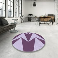 Ахгли Компанија Внатрешен Правоаголник Со Шема На Виолетова Џем Виолетова Површина Килими, 7 '10'