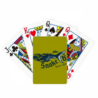 Животински Илустрарион Залак Змија Шема Покер Играње Магија Картичка Забава Игра На Табла