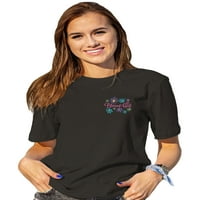Блажена девојка маица за жени - kindубезни луѓе - јаглен - 3x -голем