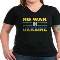 Кафепрес-Нема Војна Во Украина Луѓето Ја Поддржуваат Американската Маица - Женска Темна Маица Со Врат