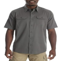 Вршена кошула со кратки ракави на мажот со висок маж